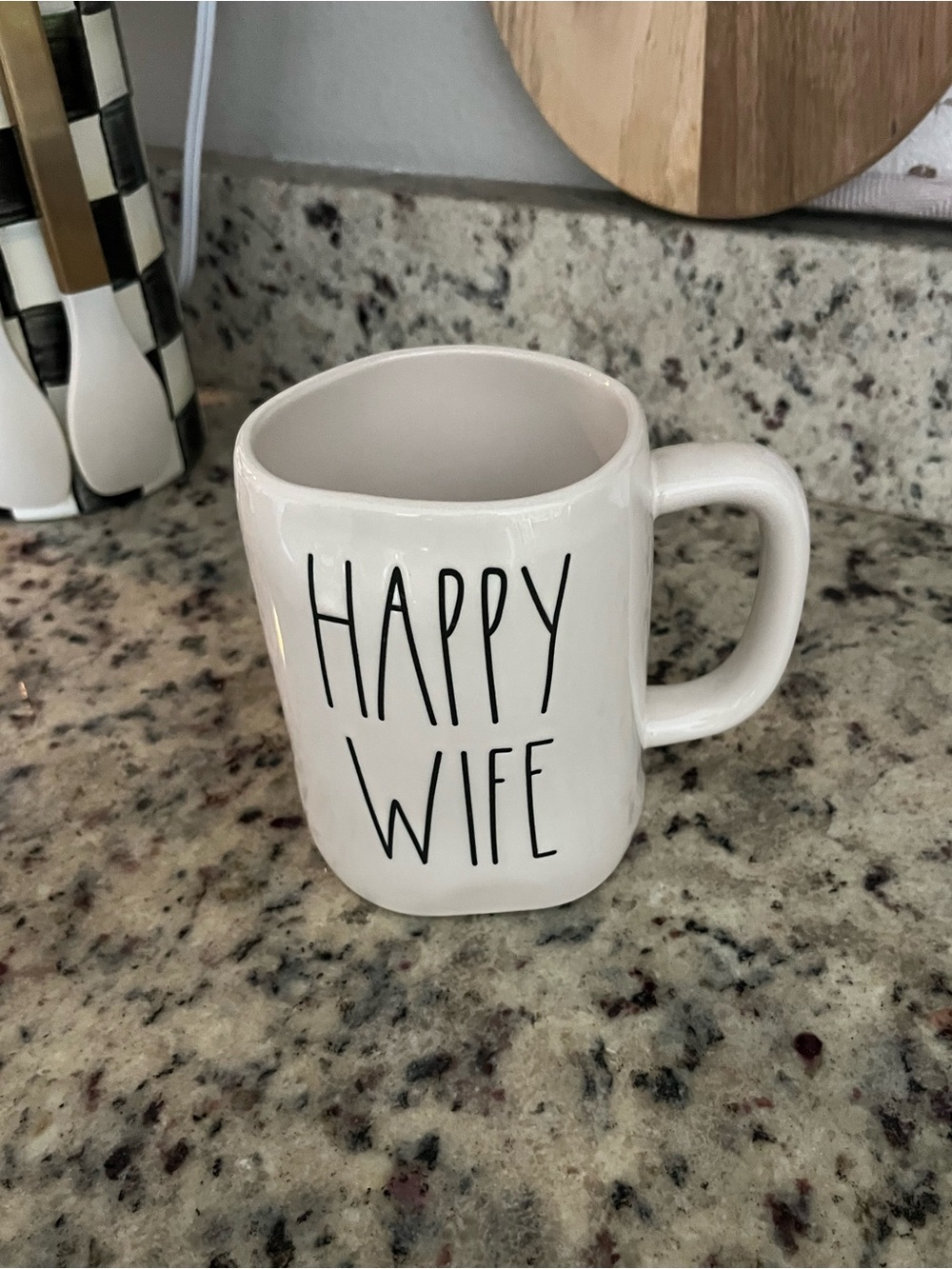 Rae Dunn Happy Wife Mug